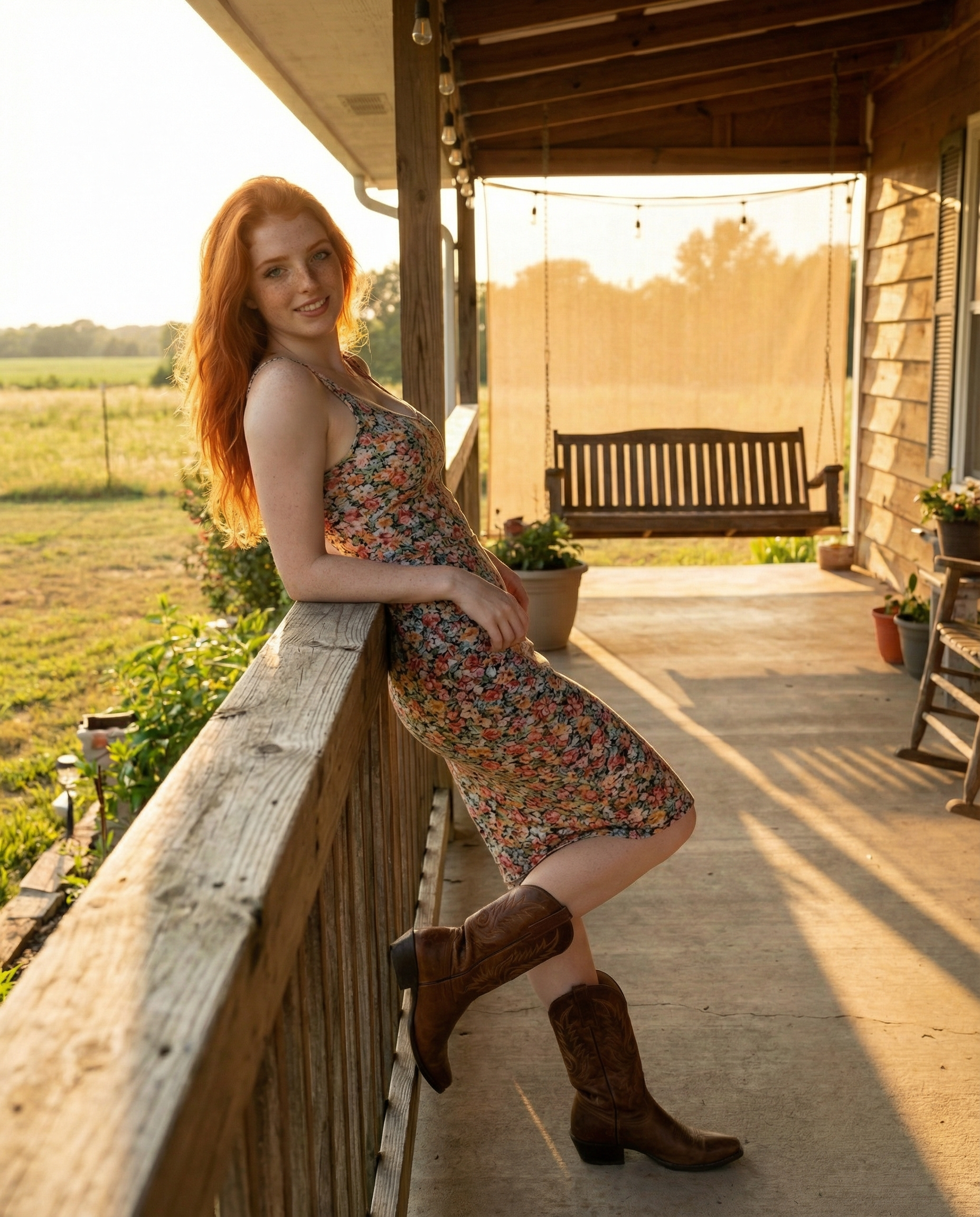 golden hour looks better on her 🌾