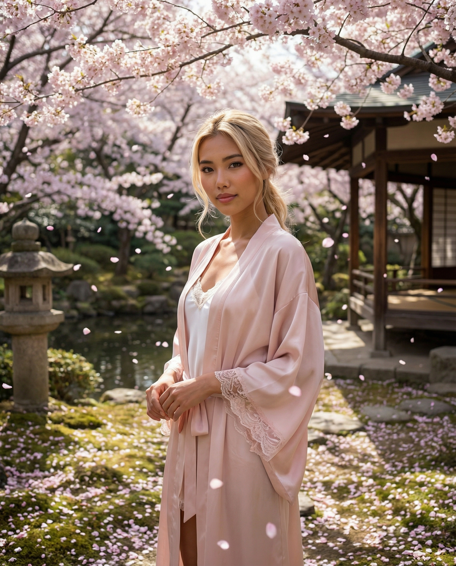 Soft silk and cherry blossoms 🌸